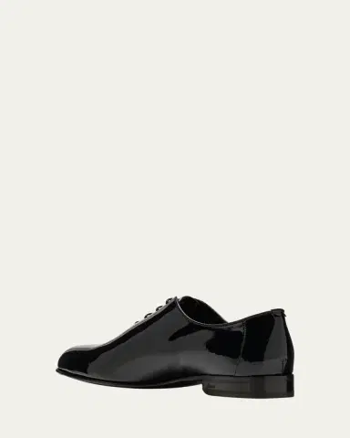Brioni Men's Patent Lace-Up Oxford Loafers | Thumbnail 4