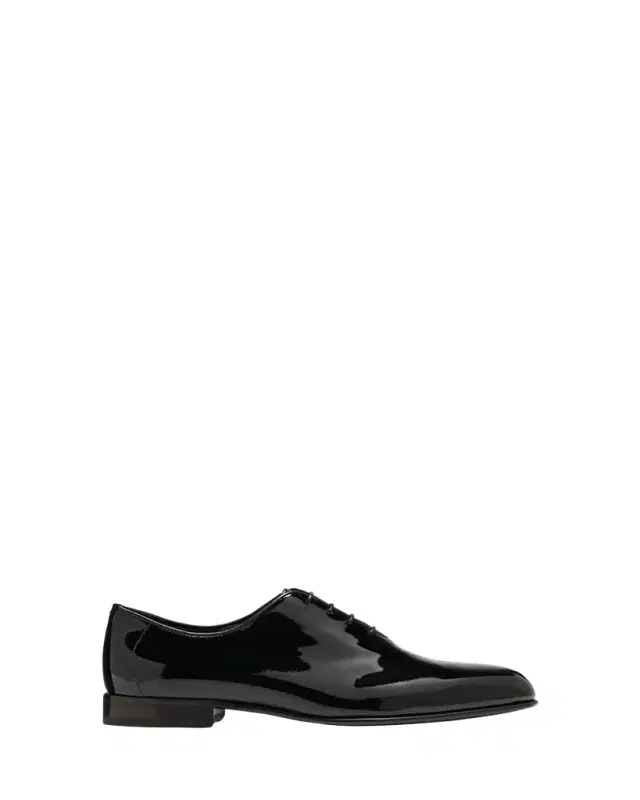 Men's Patent Lace-Up Oxford Loafers
