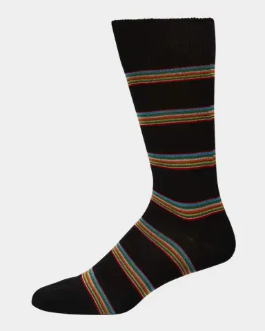 Paul Smith Men's Multiblock Ribbed Crew Socks | Thumbnail 5