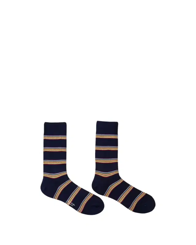 Men's Multiblock Ribbed Crew Socks