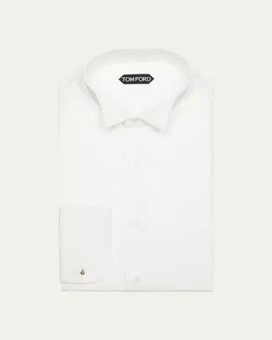 Tom Ford Men's Plisse Formal Dress Shirt | Thumbnail 2 Tom Ford Men's Plisse Formal Dress Shirt | Thumbnail 2
