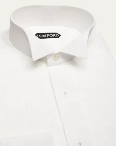 Tom Ford Men's Plisse Formal Dress Shirt | Thumbnail 3 Tom Ford Men's Plisse Formal Dress Shirt | Thumbnail 3