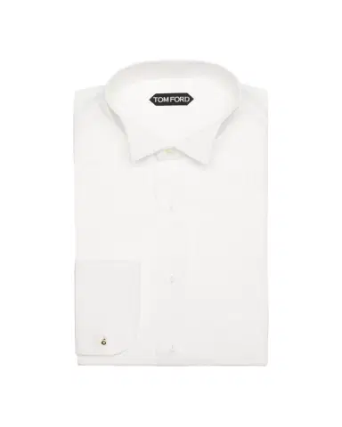 Tom Ford Men's Plisse Formal Dress Shirt | Thumbnail 1 Tom Ford Men's Plisse Formal Dress Shirt | Thumbnail 1