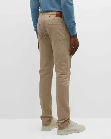 ZEGNA Men's Brushed Cotton 5-Pocket Trousers | Thumbnail 2