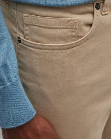 ZEGNA Men's Brushed Cotton 5-Pocket Trousers | Thumbnail 6
