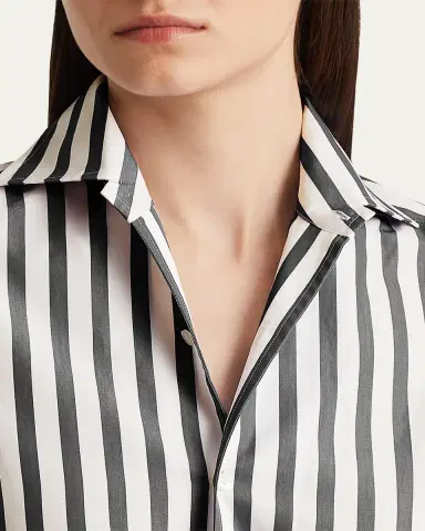 Ralph Lauren Collection Capri Stripe Button-Down Shirt | Thumbnail 11