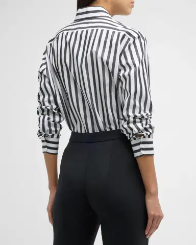 Ralph Lauren Collection Capri Stripe Button-Down Shirt | Thumbnail 5