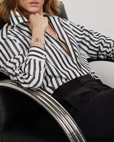 Ralph Lauren Collection Capri Stripe Button-Down Shirt | Thumbnail 6