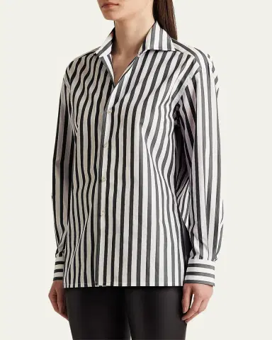 Ralph Lauren Collection Capri Stripe Button-Down Shirt | Thumbnail 10