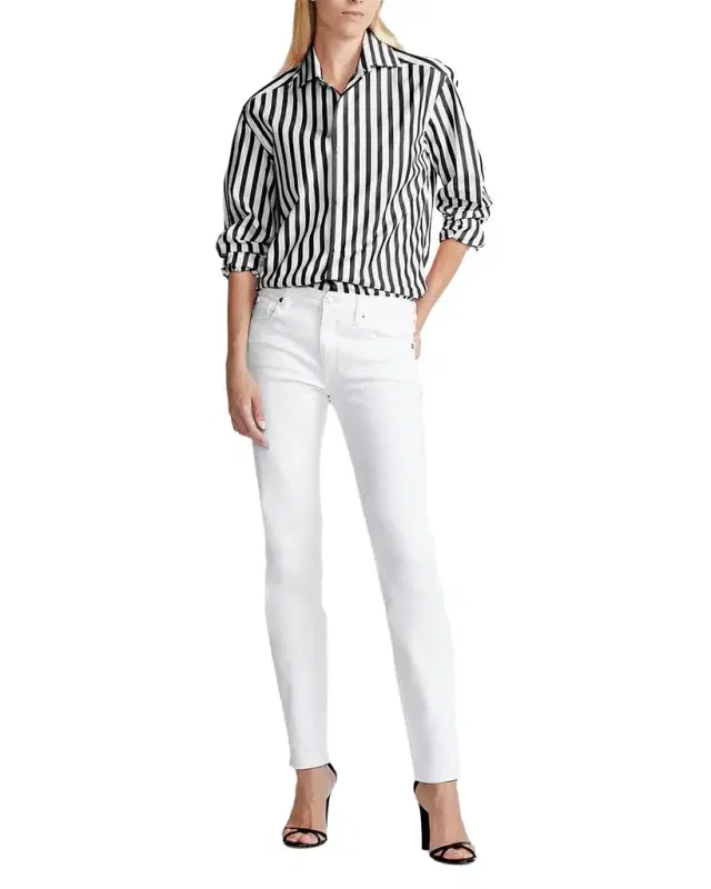 Capri Stripe Button-Down Shirt