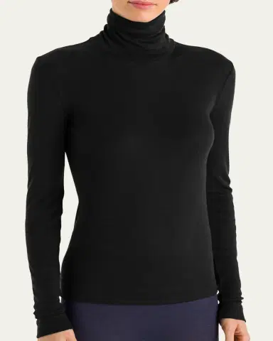 Hanro Silk-Cashmere Turtleneck Top | Thumbnail 4