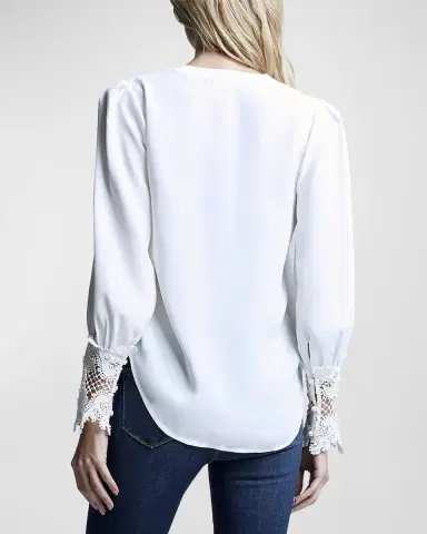 L'Agence Ava Lace-Cuff Blouse | Thumbnail 2