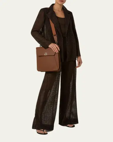 Akris Anouk Medium Leather Messenger Bag | Thumbnail 2 Akris Anouk Medium Leather Messenger Bag | Thumbnail 2