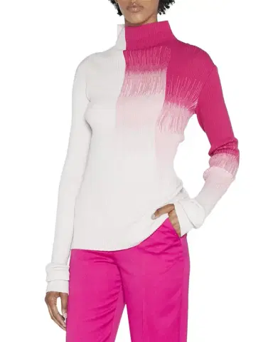 Giorgio Armani Ribbed Ombre Turtleneck Sweater | Thumbnail 1 Giorgio Armani Ribbed Ombre Turtleneck Sweater | Thumbnail 1