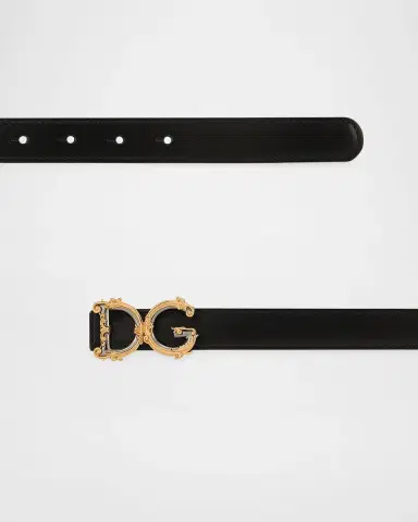 Dolce & Gabbana Ornate DG Buckle Belt | Thumbnail 3