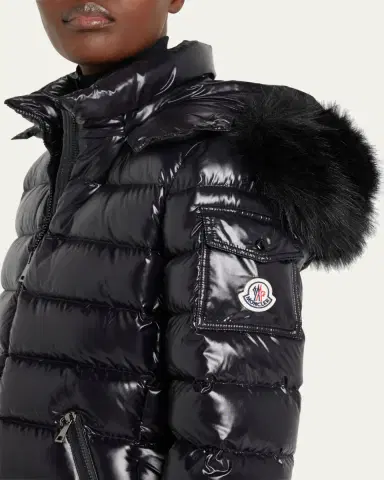 Moncler Badyf Faux Fur-Trimmed Hooded Short Down Jacket | Thumbnail 5