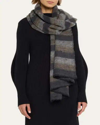 Denis Colomb Hokkaido Color-Block Shawl | Thumbnail 9 Denis Colomb Hokkaido Color-Block Shawl | Thumbnail 9