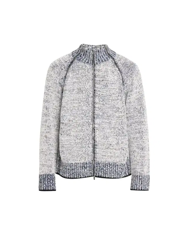 3.1 Phillip Lim Men's Marled Full-Zip Cardigan Sweater