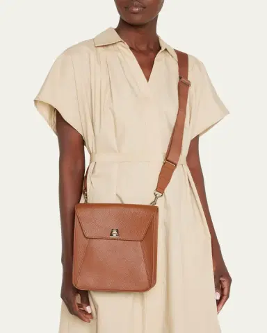 Akris Anouk Small Leather Messenger Bag | Thumbnail 7 Akris Anouk Small Leather Messenger Bag | Thumbnail 7