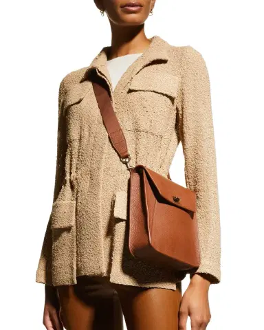 Akris Anouk Small Leather Messenger Bag | Thumbnail 1 Akris Anouk Small Leather Messenger Bag | Thumbnail 1