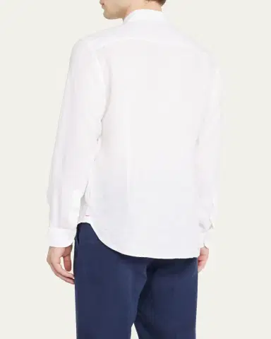 Orlebar Brown Men's Giles Linen Sport Shirt | Thumbnail 3