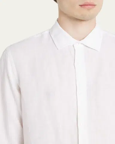 Orlebar Brown Men's Giles Linen Sport Shirt | Thumbnail 5