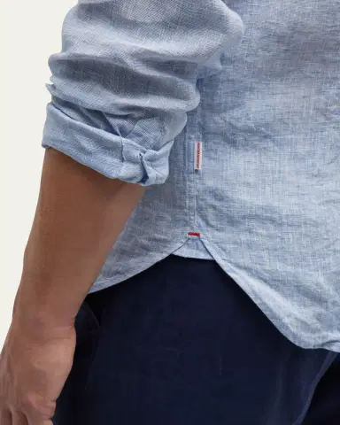 Orlebar Brown Men's Giles Linen Sport Shirt | Thumbnail 5 Orlebar Brown Men's Giles Linen Sport Shirt | Thumbnail 5
