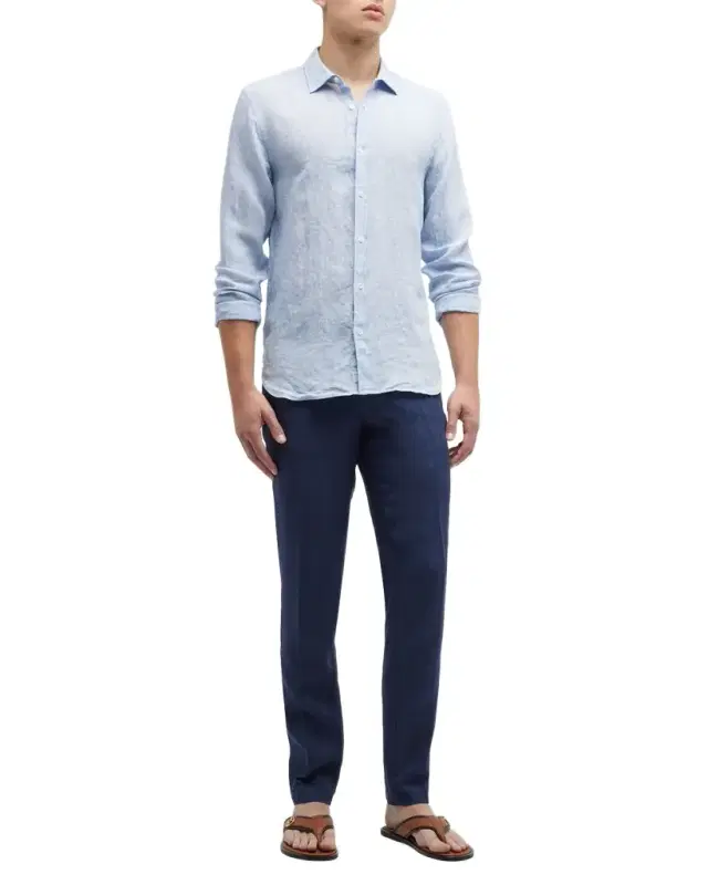 Orlebar Brown Men's Giles Linen Sport Shirt
