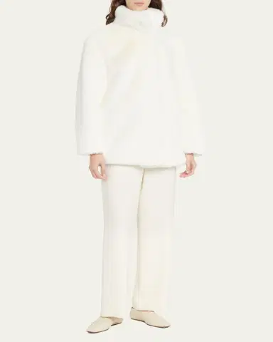 Akris punto Faux-Fur Short Jacket | Thumbnail 2