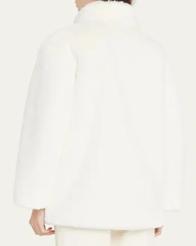 Akris punto Faux-Fur Short Jacket | Thumbnail 3