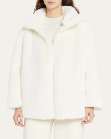 Akris punto Faux-Fur Short Jacket | Thumbnail 4