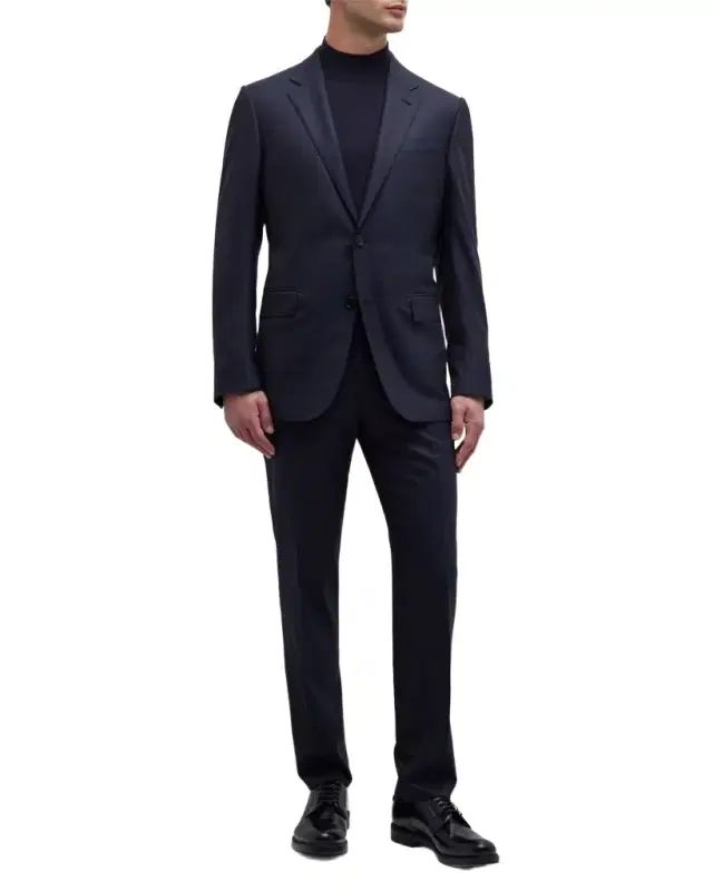 ZEGNA Men's 15milmil15 Micro-Check Wool Suit