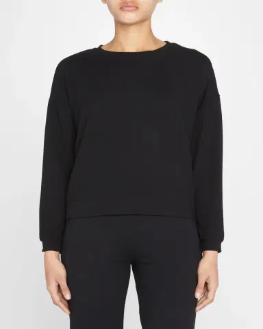 MAJESTIC FILATURES French Terry Crewneck Pullover | Thumbnail 3 MAJESTIC FILATURES French Terry Crewneck Pullover | Thumbnail 3