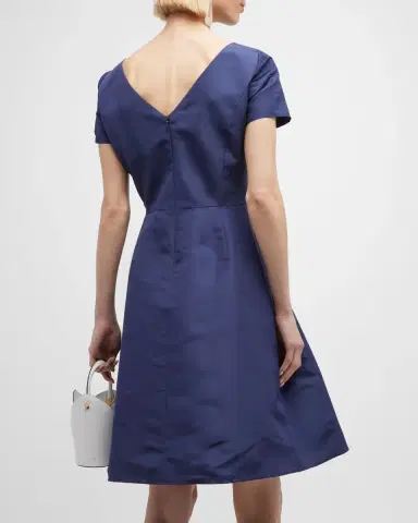 Carolina Herrera Icon Bateau Neck Short-Sleeve Dress | Thumbnail 5 Carolina Herrera Icon Bateau Neck Short-Sleeve Dress | Thumbnail 5