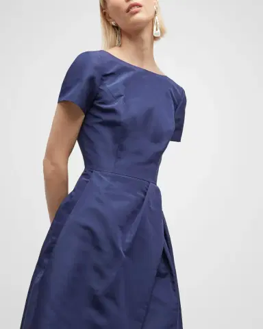 Carolina Herrera Icon Bateau Neck Short-Sleeve Dress | Thumbnail 6 Carolina Herrera Icon Bateau Neck Short-Sleeve Dress | Thumbnail 6