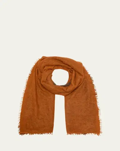 Denis Colomb Fuzzy Feture Two-Tone Cashmere Scarf | Thumbnail 7