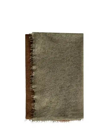 Denis Colomb Fuzzy Feture Two-Tone Cashmere Scarf | Thumbnail 1