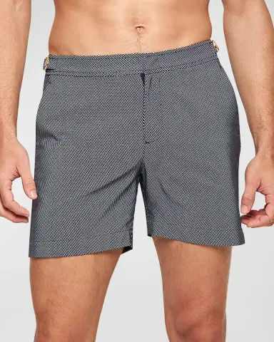 Orlebar Brown Men 's Bulldog Jacquard Swim Shorts | Thumbnail 2