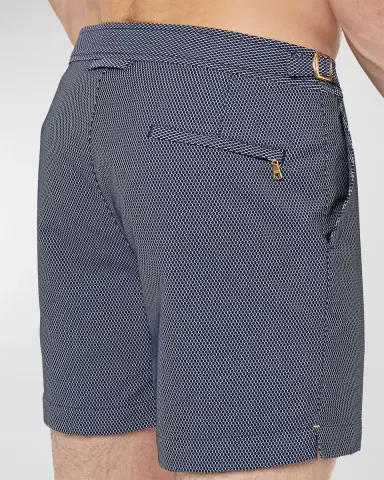 Orlebar Brown Men 's Bulldog Jacquard Swim Shorts | Thumbnail 5