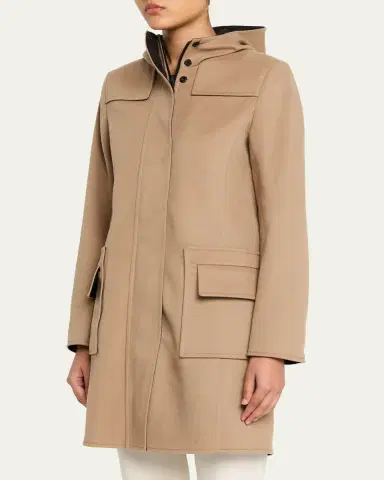 Akris punto Duffle Reversible Hooded Coat | Thumbnail 4 Akris punto Duffle Reversible Hooded Coat | Thumbnail 4