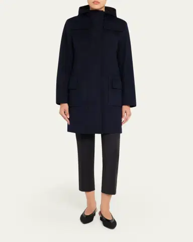 Akris punto Duffle Reversible Hooded Coat | Thumbnail 6 Akris punto Duffle Reversible Hooded Coat | Thumbnail 6
