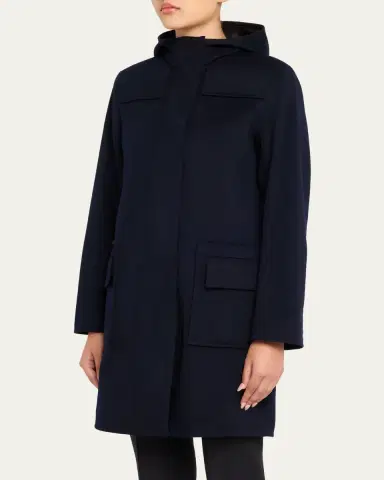 Akris punto Duffle Reversible Hooded Coat | Thumbnail 8 Akris punto Duffle Reversible Hooded Coat | Thumbnail 8