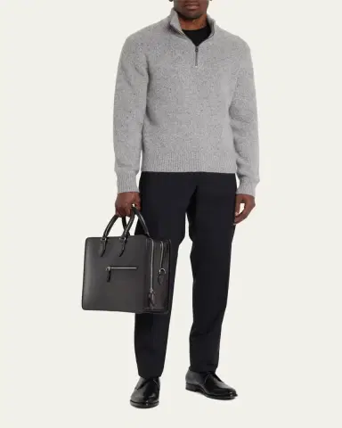 Berluti Men's Deux Jours Leather Briefcase | Thumbnail 3 Berluti Men's Deux Jours Leather Briefcase | Thumbnail 3
