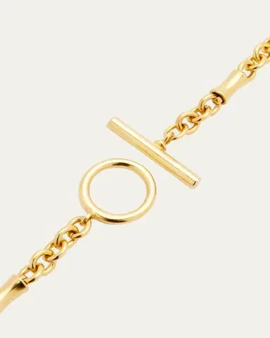 ben-amun Gold Chain Toggle Necklace, 34"L | Thumbnail 4 ben-amun Gold Chain Toggle Necklace, 34"L | Thumbnail 4