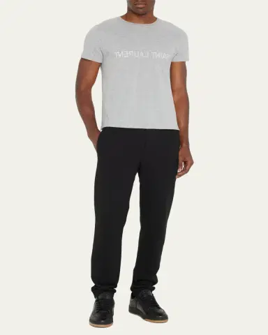 Saint Laurent Men's Reverse Logo T-Shirt | Thumbnail 2