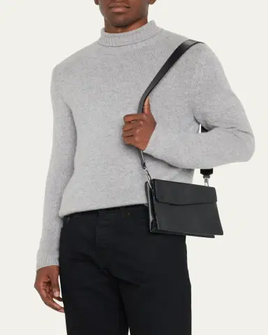 Valextra Men's Pocket Crossbody Bag | Thumbnail 2