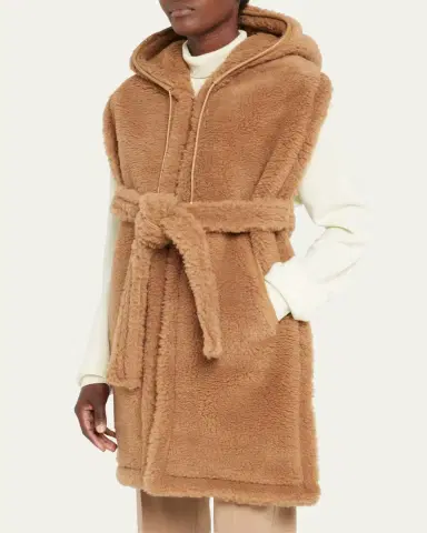 Max Mara Corea Teddy Wool-Blend Long Stole | Thumbnail 2