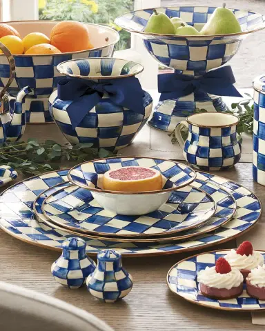 MacKenzie-Childs Royal Check Salad/Dessert Plate | Thumbnail 2