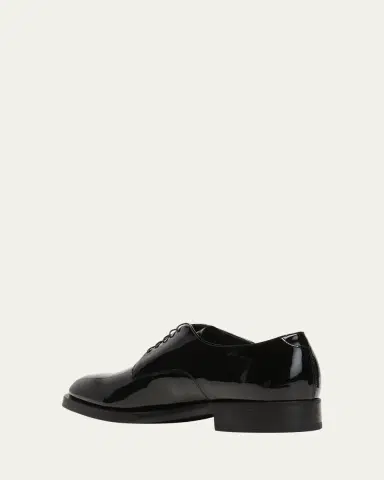 Giorgio Armani Men's Patent Leather Derby Shoes | Thumbnail 8 Giorgio Armani Men's Patent Leather Derby Shoes | Thumbnail 8