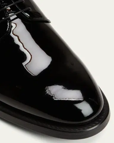 Giorgio Armani Men's Patent Leather Derby Shoes | Thumbnail 9 Giorgio Armani Men's Patent Leather Derby Shoes | Thumbnail 9